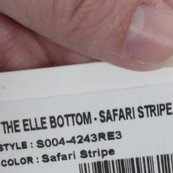 SOLID & STRIPED The Elle Bikini Bottom Olive Green White Stripe Swim Sma… - Picture 13 of 14